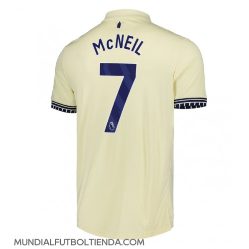 Camiseta Everton Dwight McNeil #7 Segunda Equipación Replica 2025-26 mangas cortas